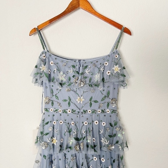 Mac Duggal Off The Shoulder Embroidered Ruffle Tiered Gown - Picture 8 of 14